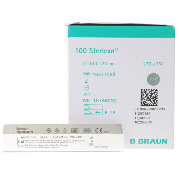 Sterican Kanülen Gr. 20 grau 0,40 x 20mm 100Stk