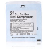 Horn Medical Mullkompressen 5x5cm steril weiß 25x 2Stk