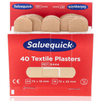 Salvequick 6444 Textile Pflasterstrips Refill 40Stk