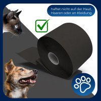 Horn-haft fein schwarz 6cm x 20m