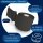 Horn-haft fein schwarz 6cm x 20m