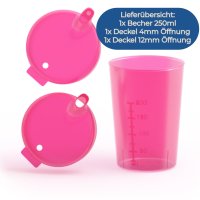 Horn Medical Schnabelbecher 250ml rot