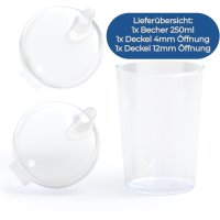 Horn Medical Schnabelbecher 250ml transparent