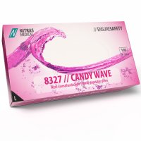 NITRAS 8327 CANDY WAVE Nitril-Handschuhe 100Stk Gr. L