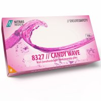 NITRAS 8327 CANDY WAVE Nitril-Handschuhe 100Stk Gr. M