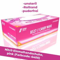NITRAS 8327 CANDY WAVE Nitril-Handschuhe 100Stk Gr. M