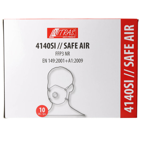 Nitras SAFE AIR FFP3 mit Ventil 10Stk