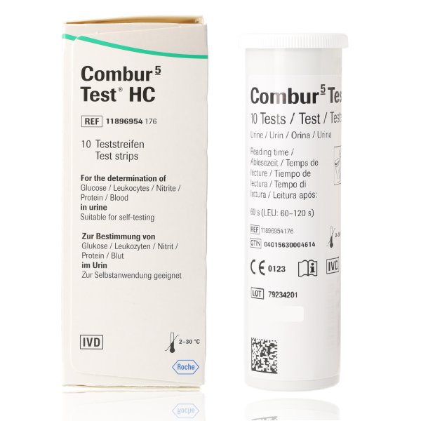 Combur 5 Test HC 10 Teststreifen - MHD 10.2026