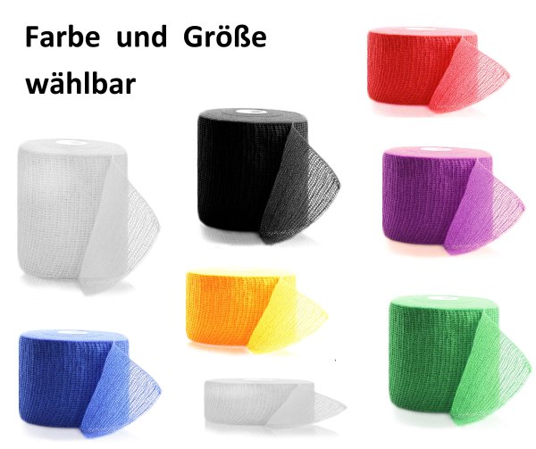 Horn-haft krepp kohäsive Fixierbinden  -Größe/Farbe wählbar-