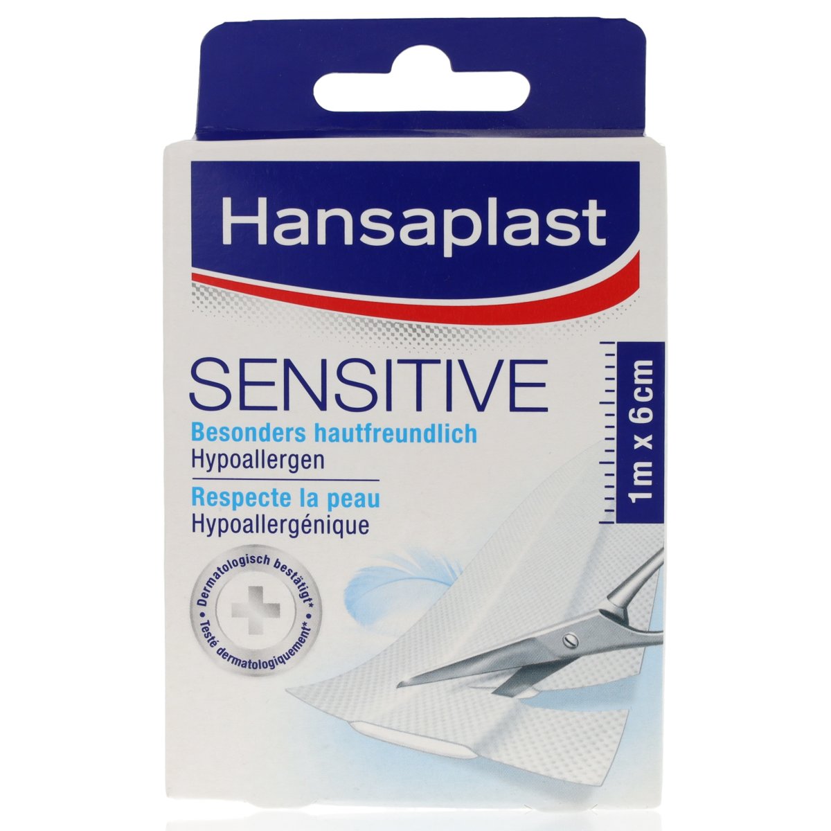 Censive 2 Hansaplast Sensitive 6cm x 1m, 2,74