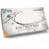 NITRAS 8310 WHITE WAVE Nitril-Handschuhe 100Stk Gr. M