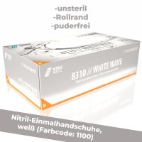 NITRAS 8310 WHITE WAVE Nitril-Handschuhe 100Stk Gr. M