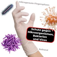 NITRAS 8310 WHITE WAVE Nitril-Handschuhe 100Stk Gr. M
