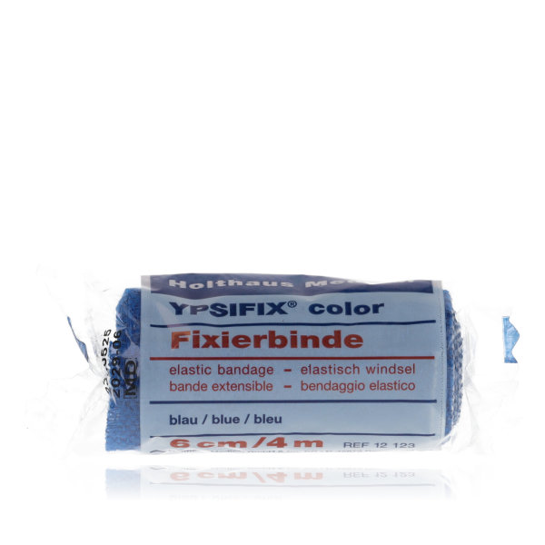 Ypsifix color Fixierbinde 6cm x 4m blau