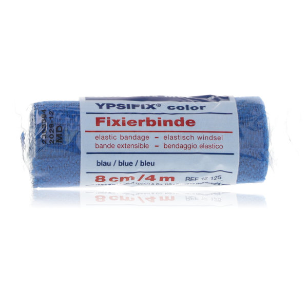 Ypsifix color Fixierbinde 8cm x 4m blau
