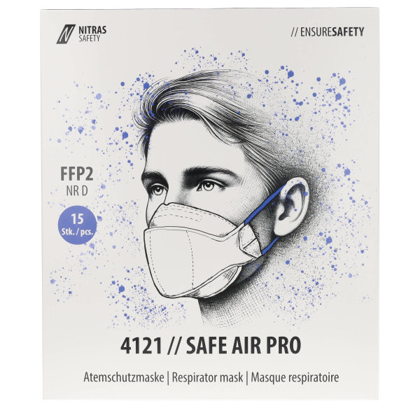 Nitras SAFE AIR PRO FFP2 Atemschutzmasken 15Stk