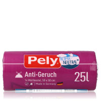 Pely 25L Anti-Geruch Müllbeutel rosa 14Stk